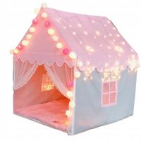 Namiot domek z podłogą lampki okno DL029