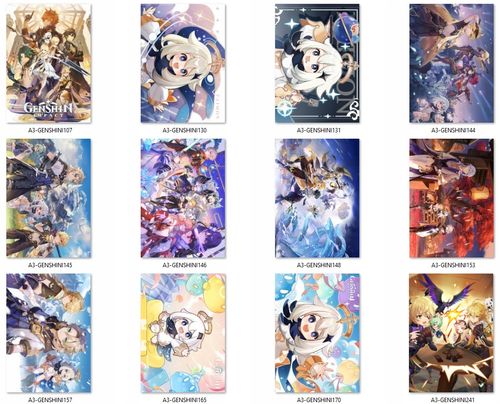 Plakaty Genshin Impact Paimon DO WYBORU na Arena.pl