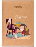 KALENDARZ A5 2026 DZIENNY NADRUK personalizowany na dzień dziadka + imię