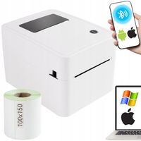 Drukarka etykiet kurierskich, termiczna, bluetooth, USB, + Rolka 100x150