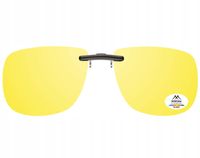 NAKŁADKI ROZJAŚNIAJĄCE POLARYZACYJNE NA OKULARY DLA KIEROWCÓW ŻÓŁTE GRATISY