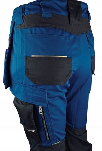 Spodnie ROBOCZE męskie BHP MOCNE ochronne ELASTYCZNE MONTERSKIE ODBLASKOWE na Arena.pl