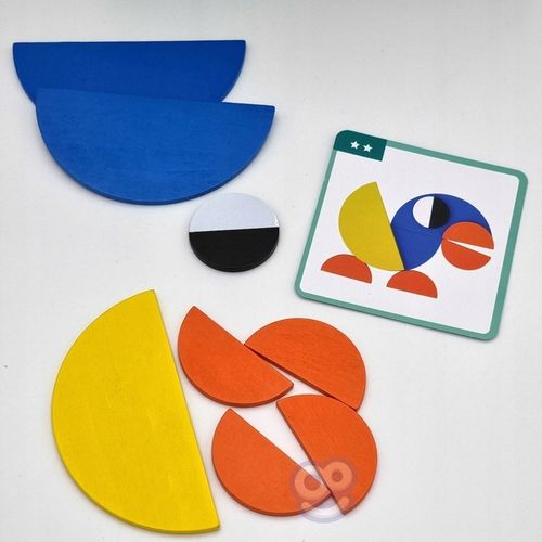 Drewniana Układanka Montessori 40 Wzorów 55 el. na Arena.pl