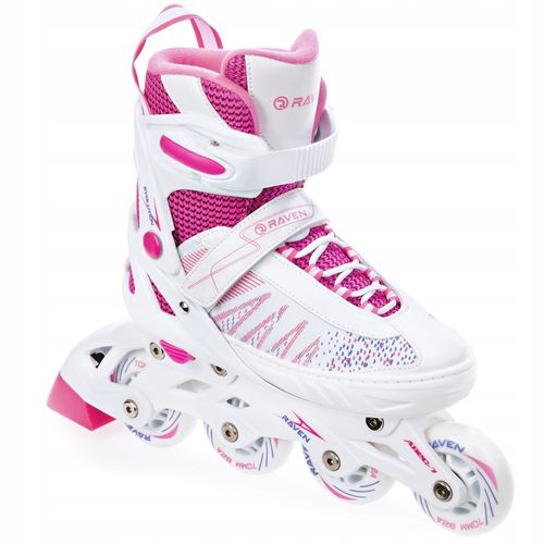 Rolki Wrotki Łyżwy 4w1 Regulowane RAVEN Grace 31-35 LED na Arena.pl