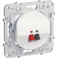 Odace Gniazdo głośnikowe pojedyncze biały S520487 Schneider