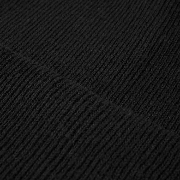 Czarna czapka gładka U1 zdjęcie 3