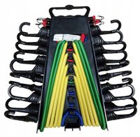 Zestaw 14 x linka elastyczna guma z hakami do mocowania bungee 25 45 60 80