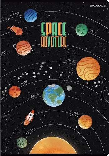 ZESZYT A5 16 LINIA PODWÓJNA SPACE TOP2000 na Arena.pl