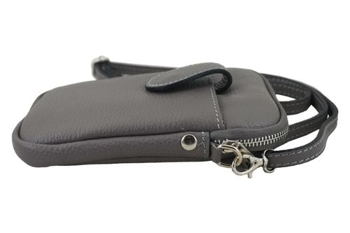 Skórzane etui na telefon - Szare na Arena.pl