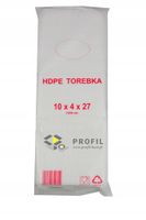 torebki foliowe hdpe 10/4x27 (18x27) a'1000 6 um