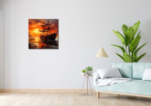 Obraz 60x60cm Ogień na Wodzie na Arena.pl