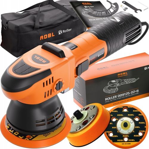 ADBL ROLLER D09125-02+B POLERKA + TORBA MASZYNA POLERSKA DUAL-ACTION DA 9MM na Arena.pl