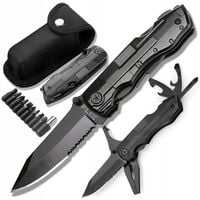 MULTITOOL NARZĘDZIE WIELOFUNKCYJNE SCYZORYK NÓŻ KOSA SURVIVAL 21w1