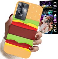 ETUI DO OPPO A79 5G - CASE BURGER CHEESEBURGER OBUDOWA PREZENT