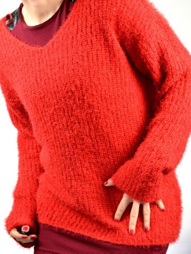 Czerwony sweter Overise- xxl na Arena.pl