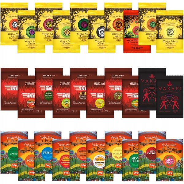 OGROMNY ZESTAW Yerba Mate 30x50g ZNAJDŹ SWÓJ SMAK zdjęcie 1