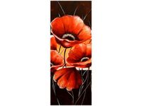 40X100CM MOC MAKÓW OBRAZ PION