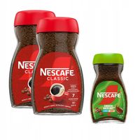 Kawa rozpuszczalna Nescafe Classic 200g x2+ Nescafe Hazelnut 95g