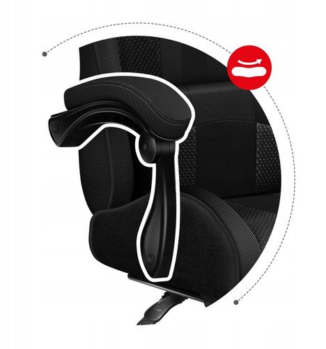 Fotel gamingowy gracza PODNÓŻEK regulowane oparcie HUZARO Force 4.7 Carbon na Arena.pl