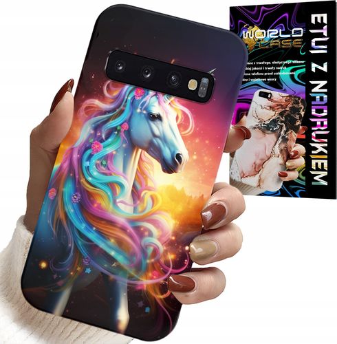 ETUI DO SAMSUNG GALAXY S10 - JEDNOROŻEC WZORY DLA DZIEWCZYNEK PREZENT na Arena.pl