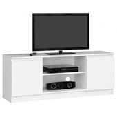 Szafka rtv, stolik, NOVA, 140x40x55 cm, biel, mat | TYLETEGOTU