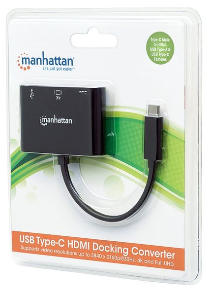 MANHATTAN MULTIPORT ADAPTER USB-C 3.1 NA HDMI/USB-A/USB-C 152037 zdjęcie 5