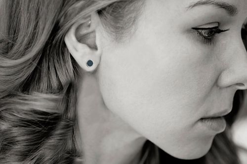 Srebrne kolczyki KDS4394S - Szafir na Arena.pl