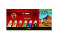farby acrylowe 162703 kpl 10 kol x 16ml 1458