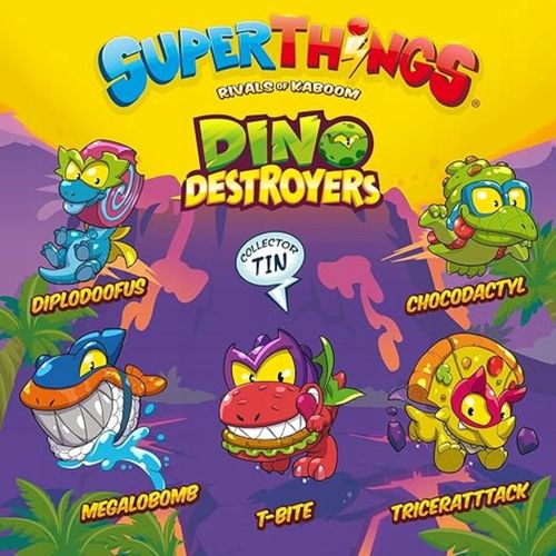 SUPERTHINGS ZINGS ZESTAW 5 FIGUREK W PUSZCE DINO DESTROYERS PUSZKA 2634 na Arena.pl