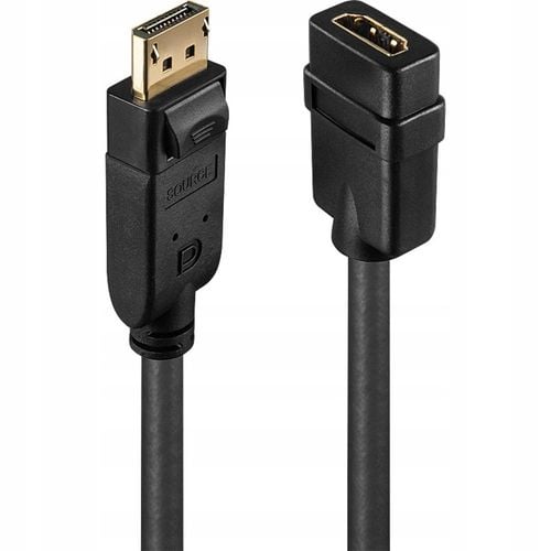 Konwerter DisplayPort do HDMI LINDY czarny na Arena.pl