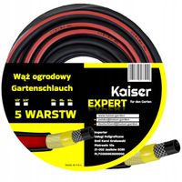WĄŻ OGRODOWY 30M GUMOWY 1/2" CALA KAISER EXPERT 5 - WARSTWOWY ULTRA MOCNY