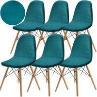 ZESTAW 6 SZT POKROWIEC NA KRZESŁO SKANDYNAWSKIE