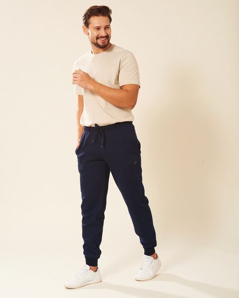 Spodnie dresowe męskie granatowe Amon Rozmiar - M zdjęcie 1