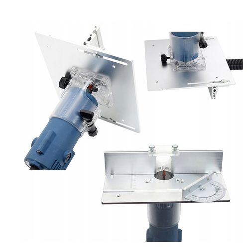 ALUMINIOWA PŁYTA DO STOŁU FREZARKI Z PROWADNICĄ UKOŚNĄ I PŁOTEM PROFESJONAL na Arena.pl