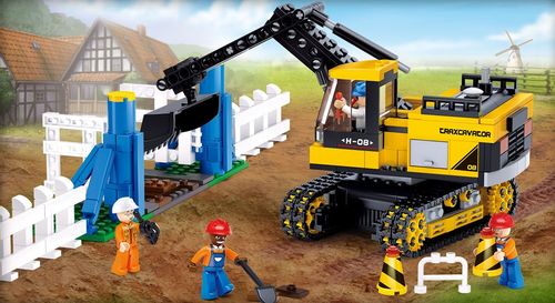 KLOCKI SLUBAN BUDOWLANE Koparka 614 - B0551 na Arena.pl