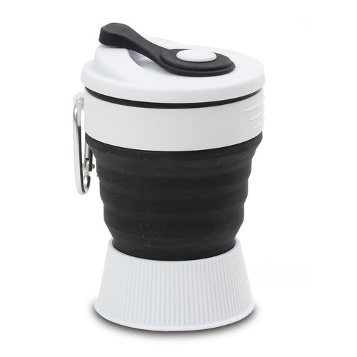 Kubek silikonowy 350ml Flexi, czarny na Arena.pl