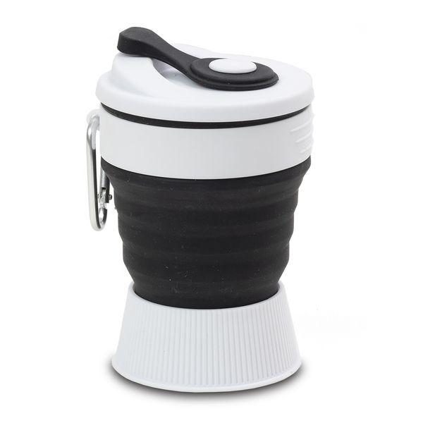 Kubek silikonowy 350ml Flexi, czarny zdjęcie 3