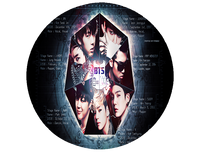 Opłatek na tort BTS