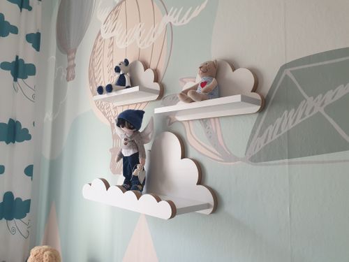 Półka Chmurka zestaw 3 szt. wersja Minorka - Elegance na Arena.pl