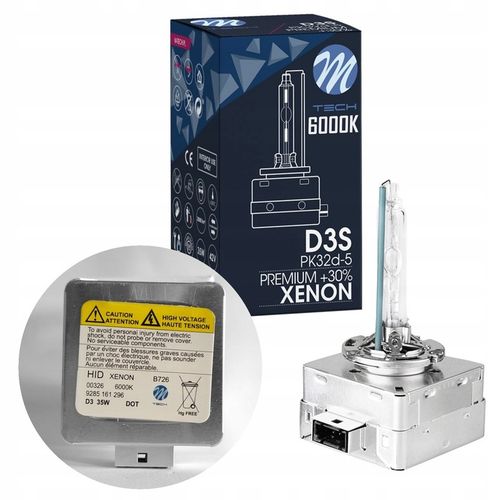 Żarówka KSENONOWA D3S 6000K M-Tech PREMIUM +30% Żarnik Ksenon na Arena.pl