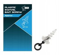 2 x WKRĘT PLASTIKOWY NASH SWIVEL BAIT SCREW 13mm