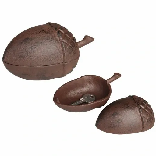 Schowek na klucze ŻOŁĄDŹ skrytka Dekoracja do domu ogrodu żeliwna figurka zdjęcie 4