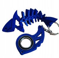 Keyspinner Keyrambit + Rekinek TikTok -GALAXY GRANATOWY-BROKATOWY