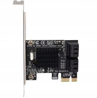 ADAPTER KARTA PRZEJŚCIÓWKA PCI PCI-E EXPRESS 1X NA 4X SATA 3 WEWNĘTRZNE