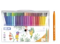 FLAMASTRY ZE STOŻKOWĄ KOŃCÓWKĄ 50KOL W ETUI 0389