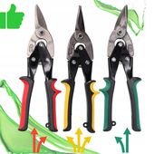 NOŻYCE DO BLACHY RĘCZNE DO CIĘCIA METALU STALI proste lewe prawe 250mm