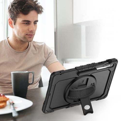 etui pokrowiec na samsung galaxy tab s10 fe+ solid - czarne na Arena.pl