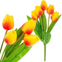 TULIPAN BUKIET TULIPANÓW X5 SZTUCZNE KWIATY TULIPANY W BUKIECIE PIANKO