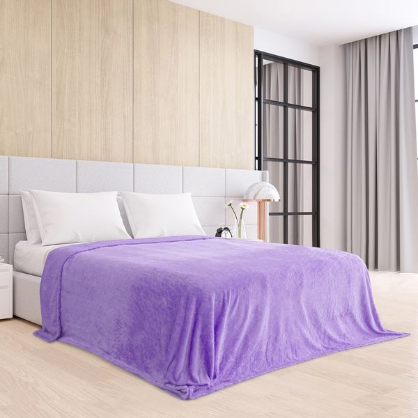 Koc AmeliaHome NESSA LILAC 70X150 zdjęcie 3