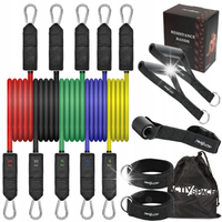 GUMY OPOROWE DO ĆWICZEŃ WORKOUT BANDS ZESTAW 5 GUM WYSOKA JAKOŚĆ PREMIUM